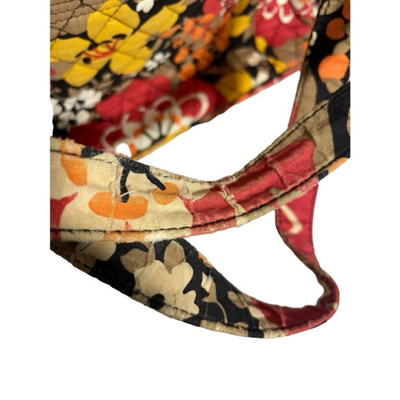 VERA BRADLEY VERA EXTRA LARGE TOTE BAG~BITTERSWEET Bright Floral Pattern Laptop - Picture 5 of 11